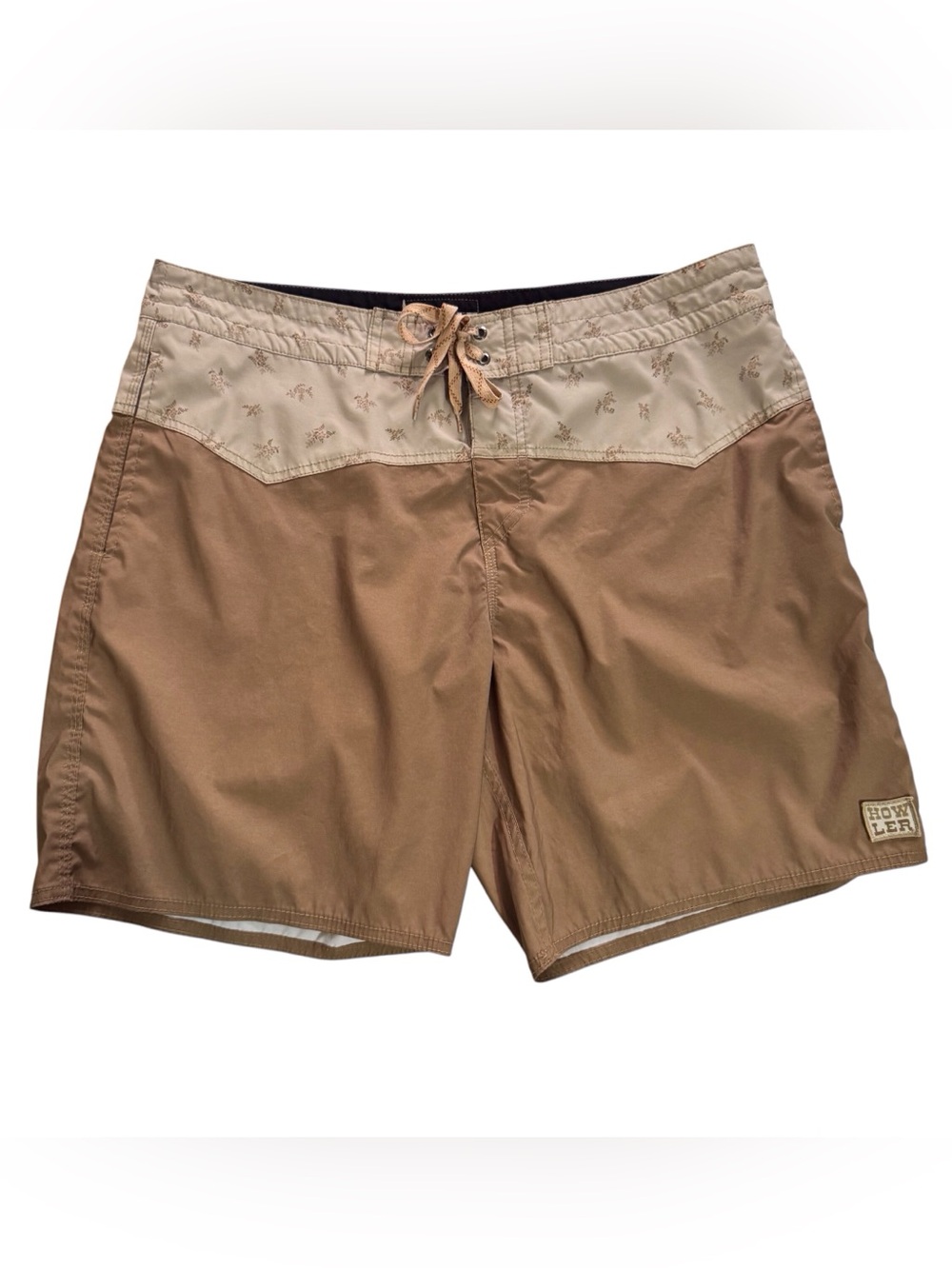 Howler Brothers Size 36 Brown Floral Swim Trunks Vacation Beach Outdoors